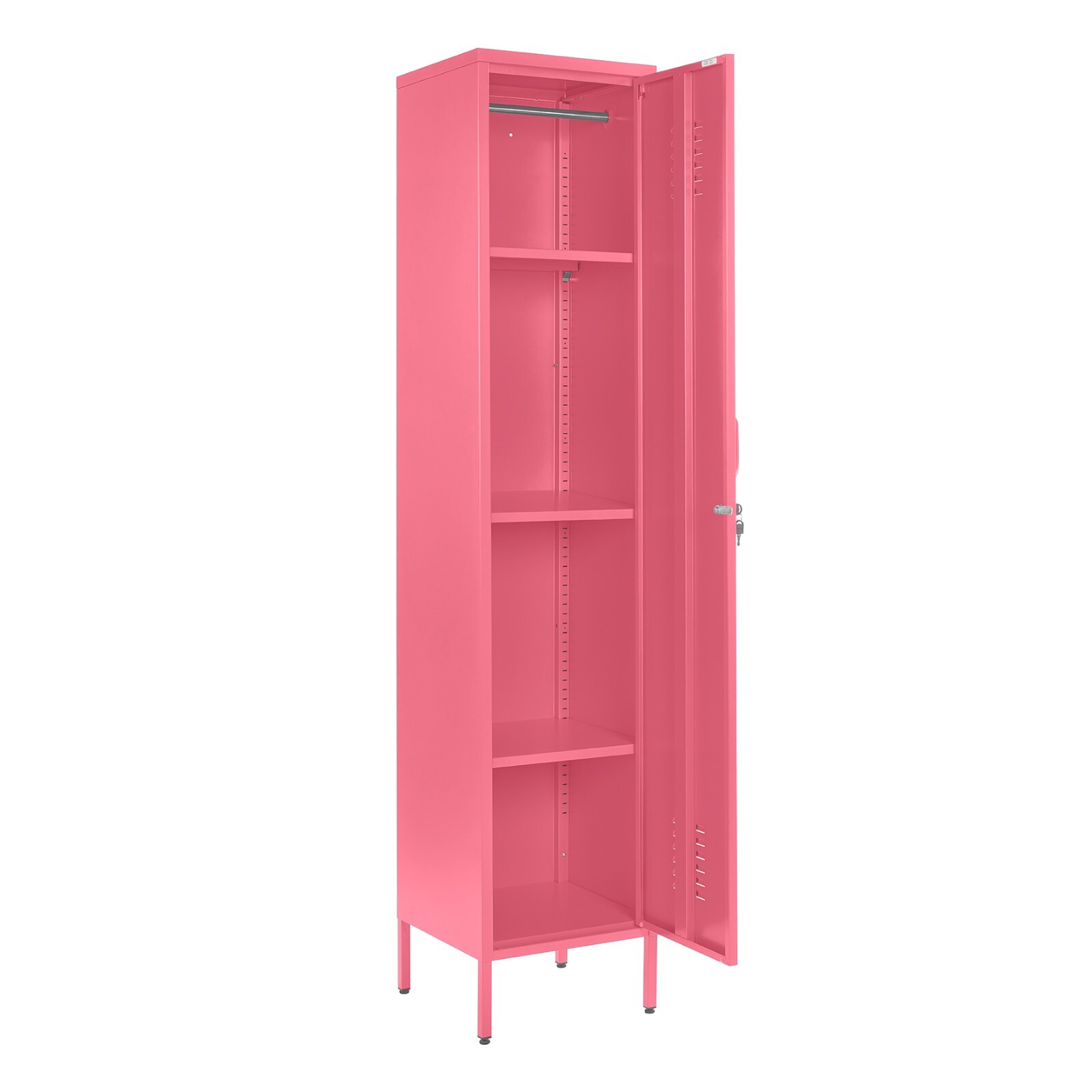 Metal Locker Storage Cabinet Cupboard Retro Vintage Narrow 3