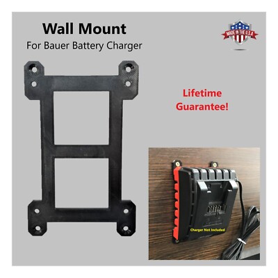Wall Mount for Bauer 20V Lithium Battery Charger