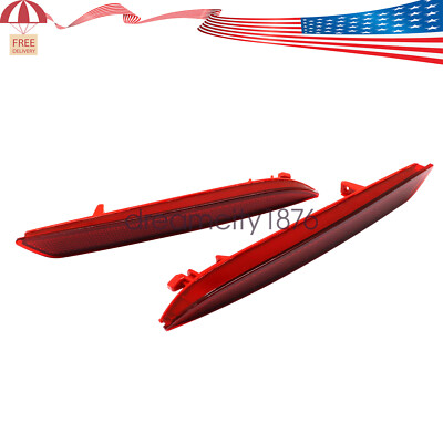 2Pcs Rear Bumper Reflector For Honda Insight Base 2011 / Acura TSX 2011-2014 US