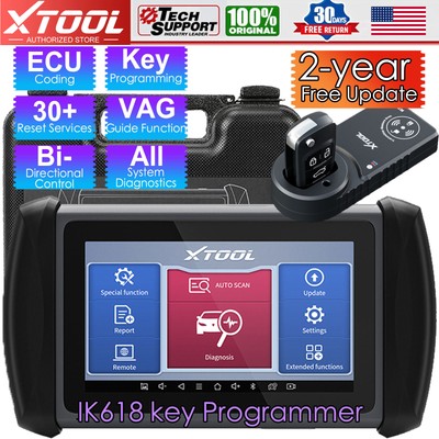 XTOOL IK618 Car Bi-directional Diagnostic Scanner Key Programming E.CU Coding