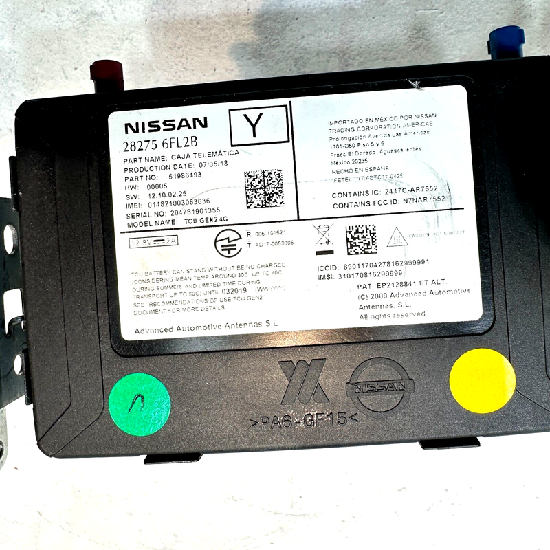 Used 2019-2020 Infiniti Q50 Telematic Control Module OEM
