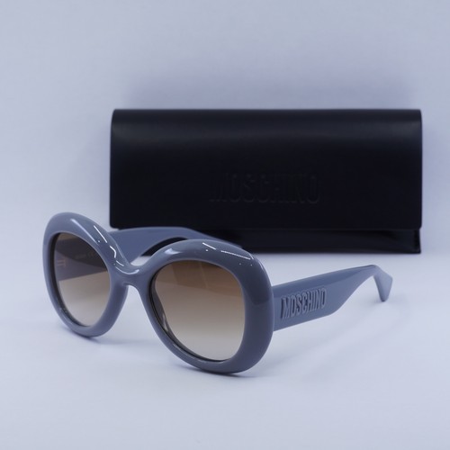 New MOSCHINO MOS162/S 0MVUHA Grey Azure/Brown Gradient 54-22