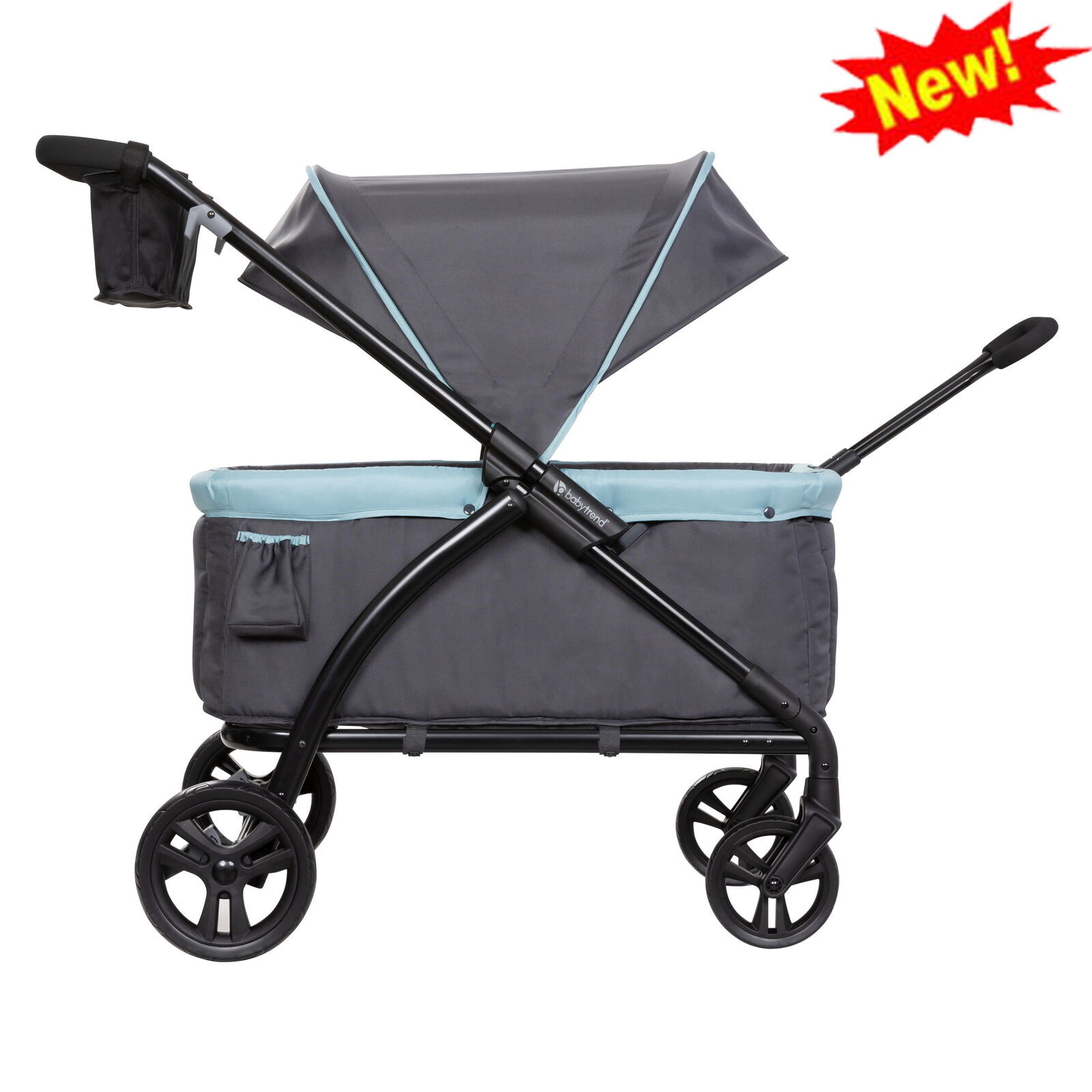 Baby 2 in 1 Wagon Stroller Outdoor Adventure From Harmful Sun Rays Rain Blue Hot