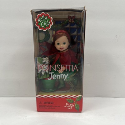 Barbie Kelly Club Doll Poinsettia Jenny Christmas Holiday Mattel 55646 NIB 2001