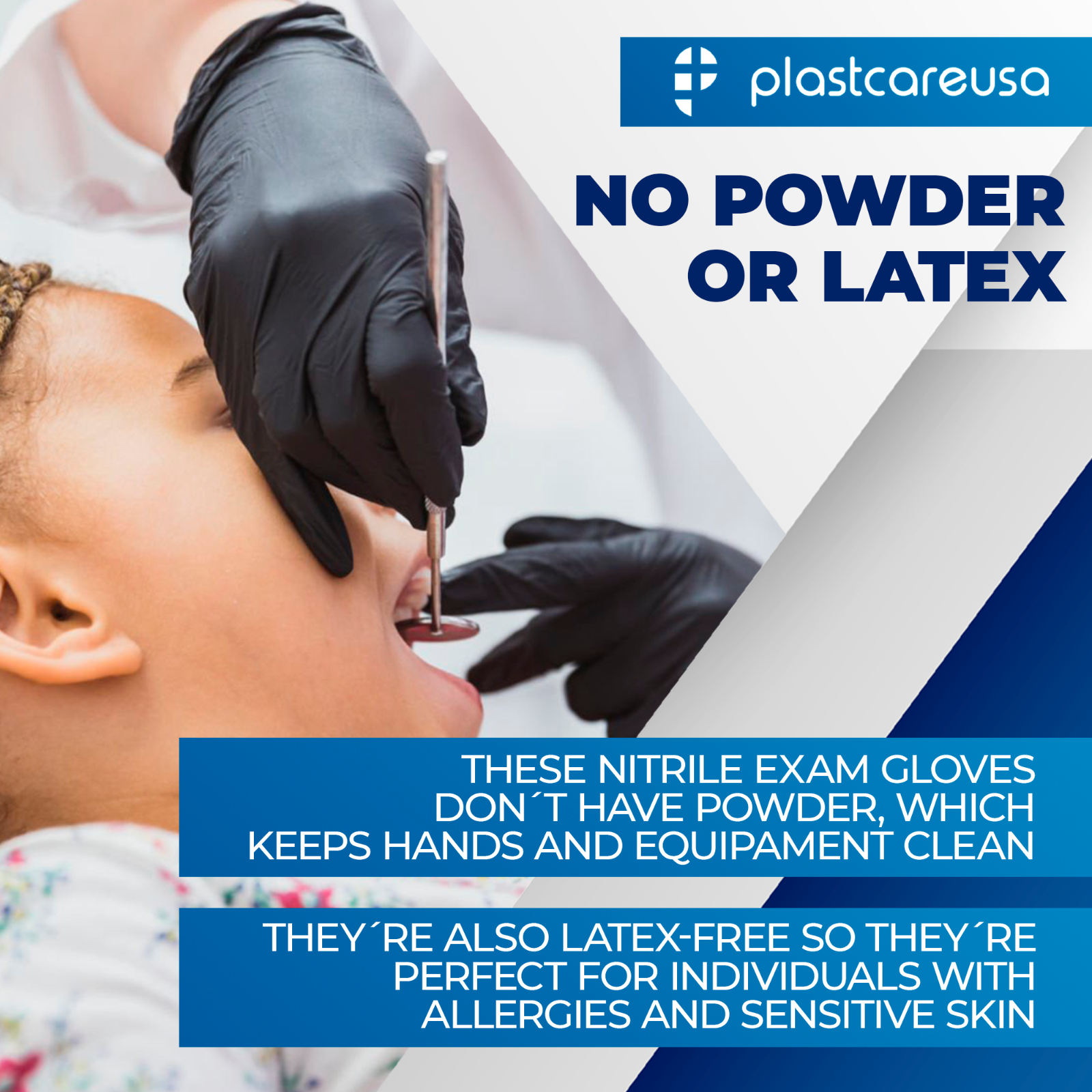 1000 Black Large Nitrile Exam Disposable Gloves, Latex & Powder Free, Medical