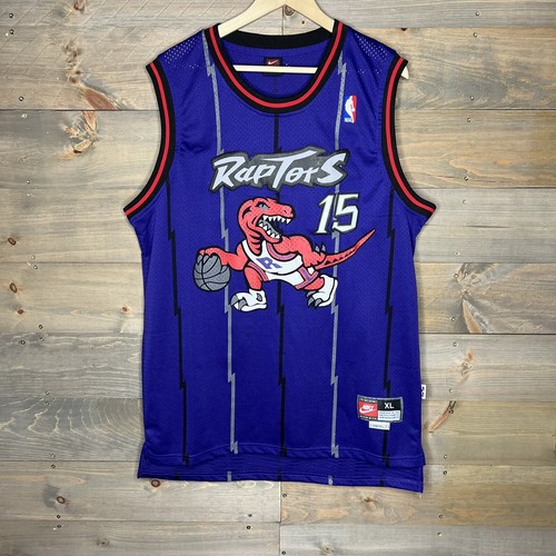 VTG Vince Carter #15 Toronto Raptors NIKE SEWN Throwback White