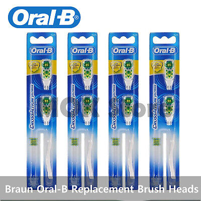 Braun Oral-B CrossAction Power Replacement Brush Heads, Soft 4pack(8PCS)