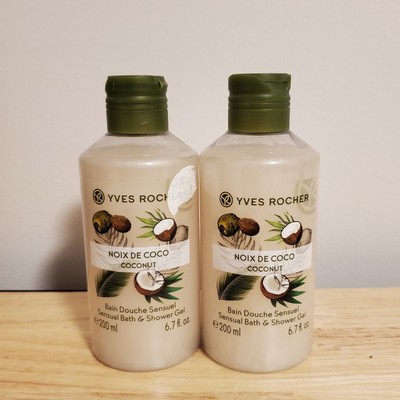 2X YVES ROCHER Coconut Body Wash 200ml 