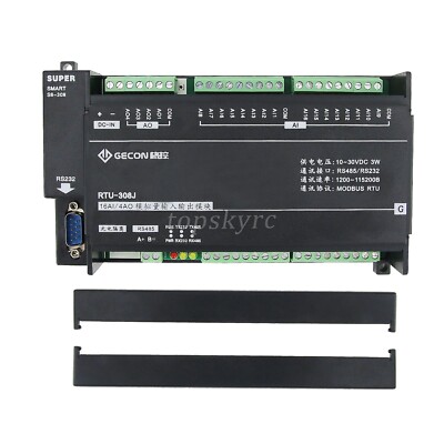 RTU-308J 16AI + 4AO + RS485 + RS232 16 In 4 Out Module For Modbus RTU IO Module