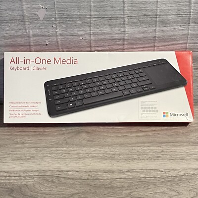 Microsoft French Layout Keyboard Model 1632 1496 Media Wireless Trackpad QWERTY