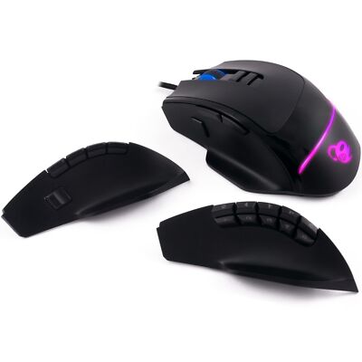 CoolBox Deep Gaming ProSwap, USB Modular Mouse with 3 Interchangeable Side Panel
