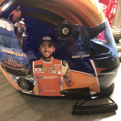 Chase Elliott First Win Helmet Autographed