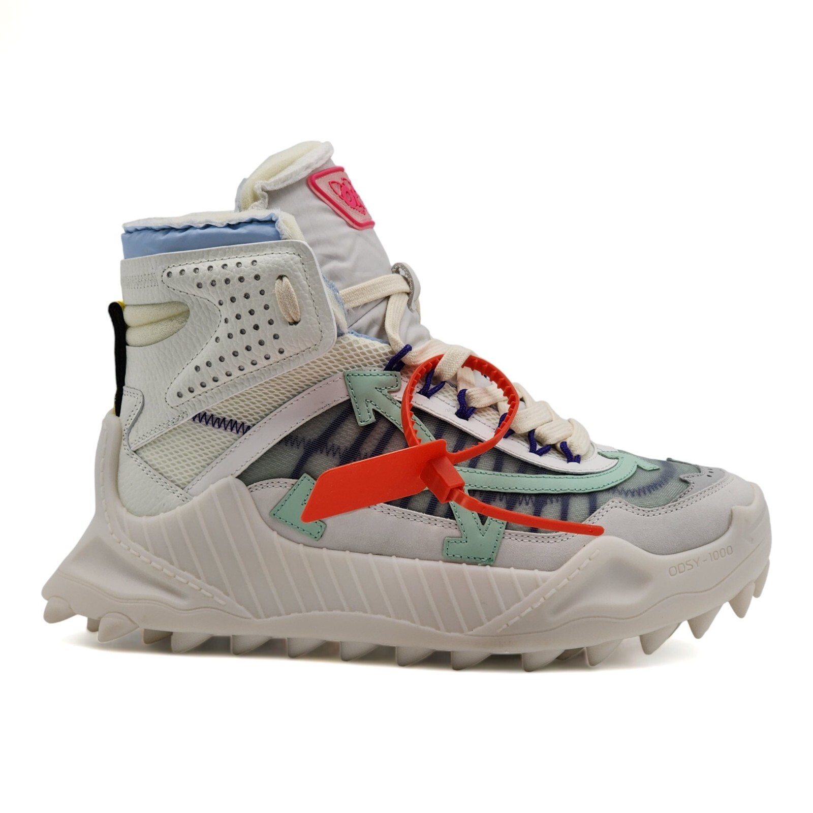 Off-White x Virgil Abloh Odsy-1000 High Top Sneakers White Off-White x Virgil Abloh Odsy-1000 High Top Sneakers White