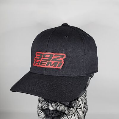 New 392 Hemi Hat V2 Flexfit 110 Pro Performance cap Leatherette Hat Patch Mopar