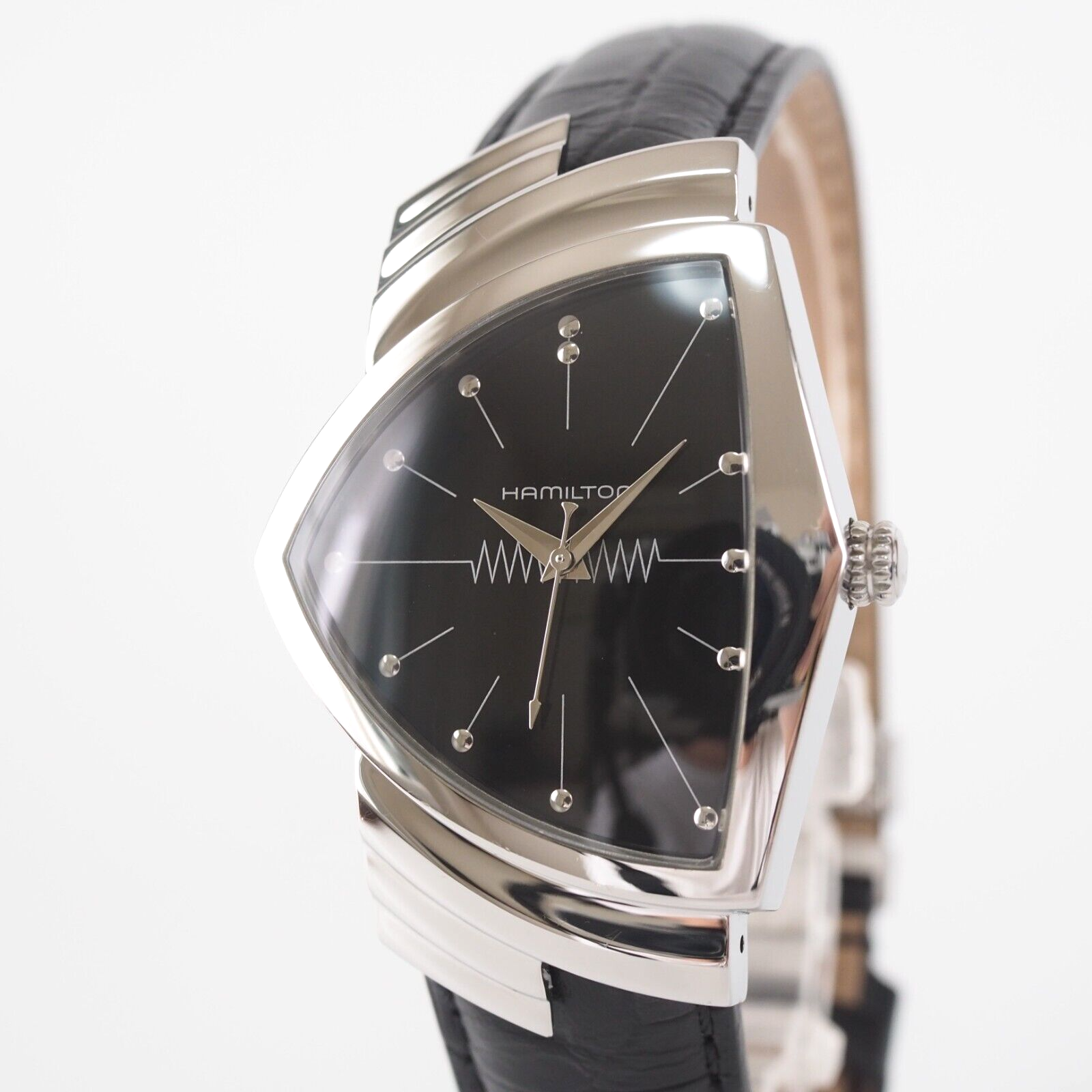 Hamilton Ventura H244110 H24411732 Quartz Black Dial 32 mm eBay