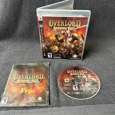 Overlord: Raising Hell Ps3 PlayStation 3 W Manual No Map
