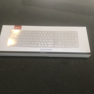  Macally Aluminum Slim Bluetooth Keyboard Mac OS X