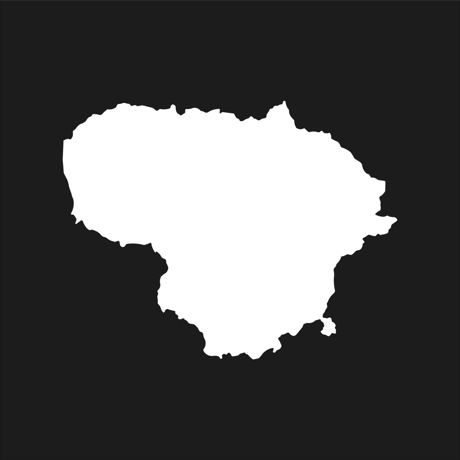 Lithuania country outline Vinyl Decal Car Window Laptop Sticker