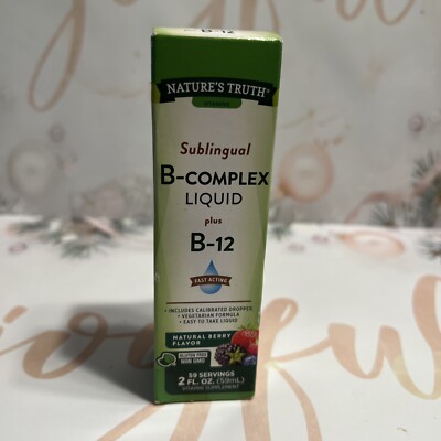 NT Vitamin B COMPLEX plus B-12 Sublingual Liquid 2oz 
