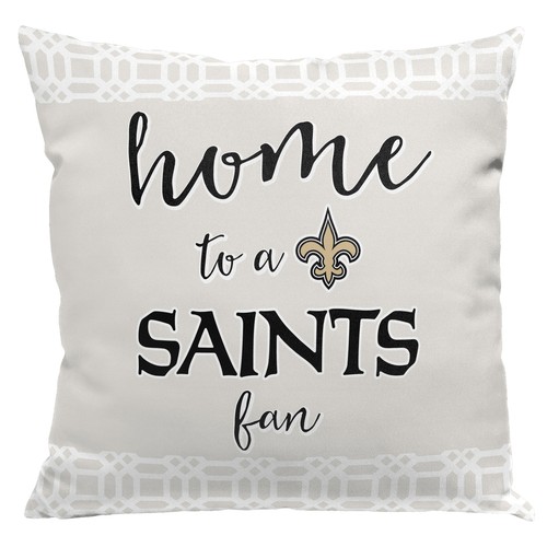Декоративная наволочка Northwest NFL New Orleans Saints Sweet Home, комплект из 2 предметов, 18x18