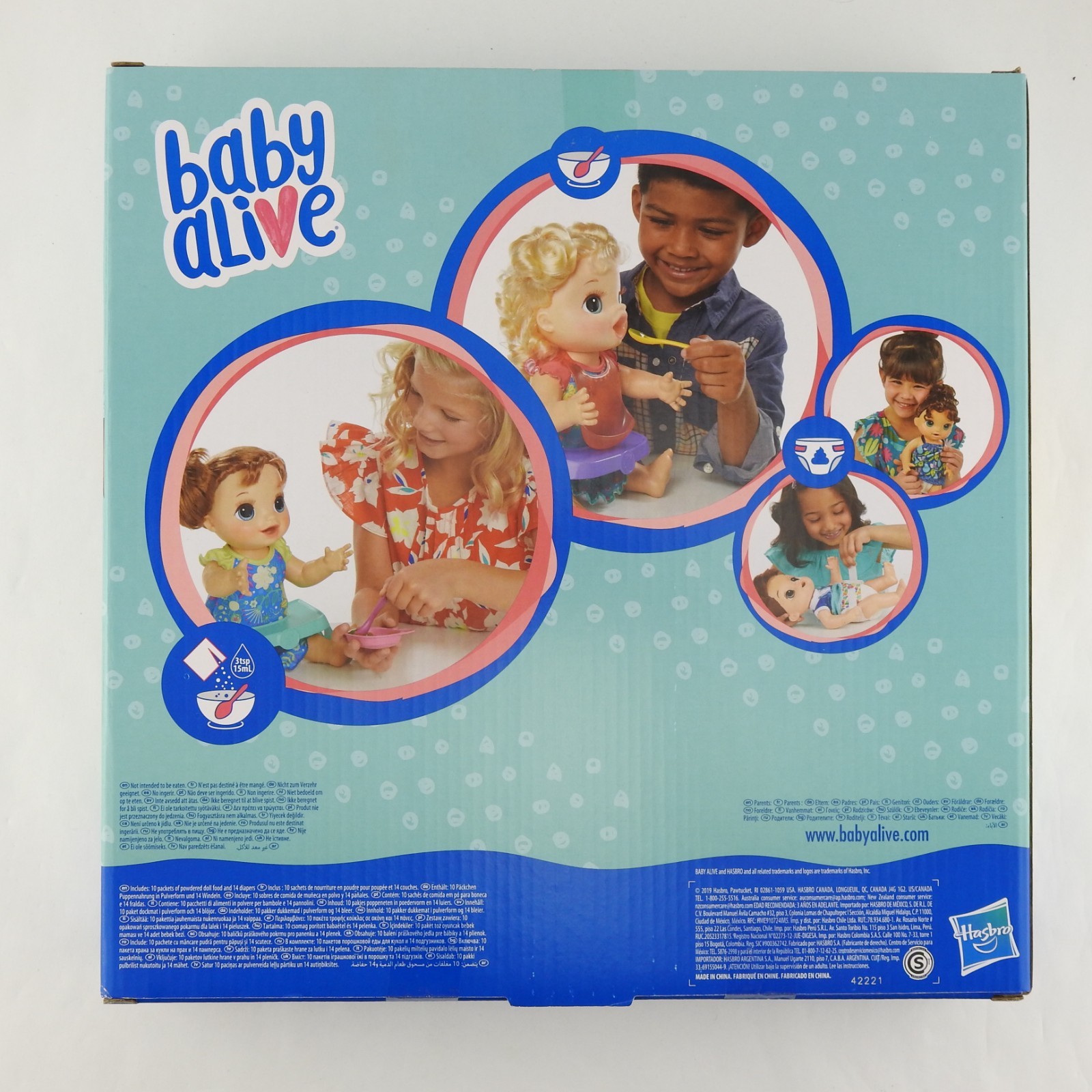 New Baby Alive Diaper 'n Snack Refill Pack Brand Hasbro Baby Doll Food 24pc