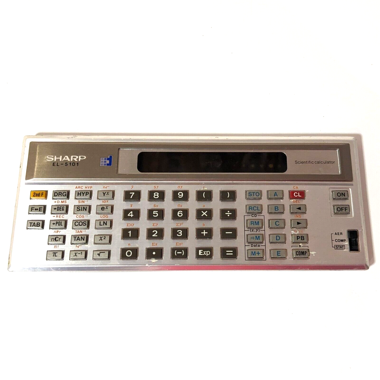 Vintage Sharp EL-5101 Scientific Calculator, Japan, FOR PARTS OR REPAIR Only Vintage Sharp EL-5101 Scientific Calculator, Japan, FOR PARTS OR REPAIR Only