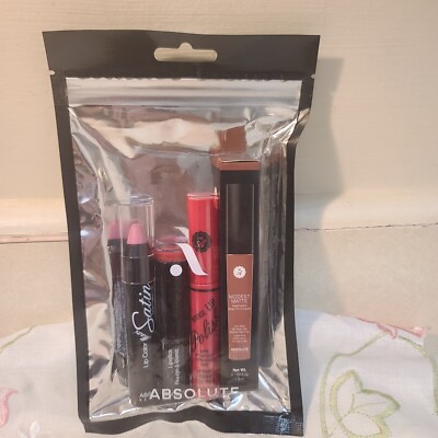 4 piece of lipstick Absolute New York lipstick 4 different colors
