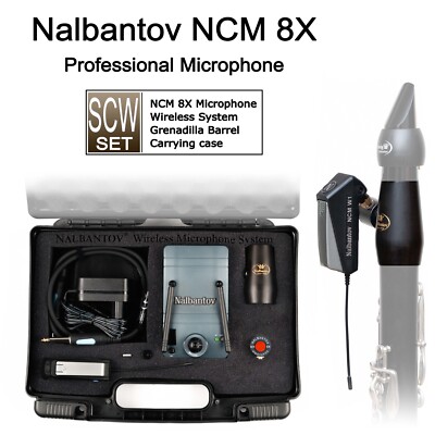 Clarinet Microphone Nalbantov NCM 8X Wireless set SCW for Buffet Crampon E13