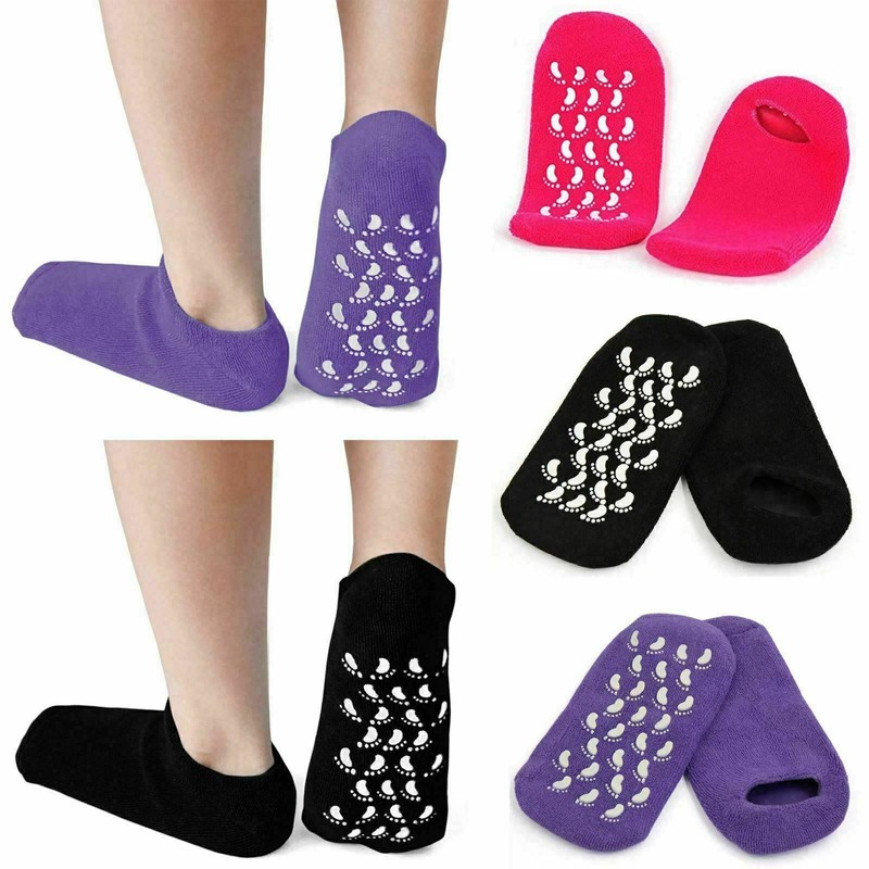 Fußpflege Gel Socken Spa Behandlung Füße Trocken Feuchtigkeitsspendende 1 Paar
