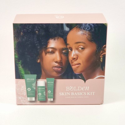Bolden Skin Basics Kit Brightening Cleanser Toner Moisturizer SEALED Exp 01/25