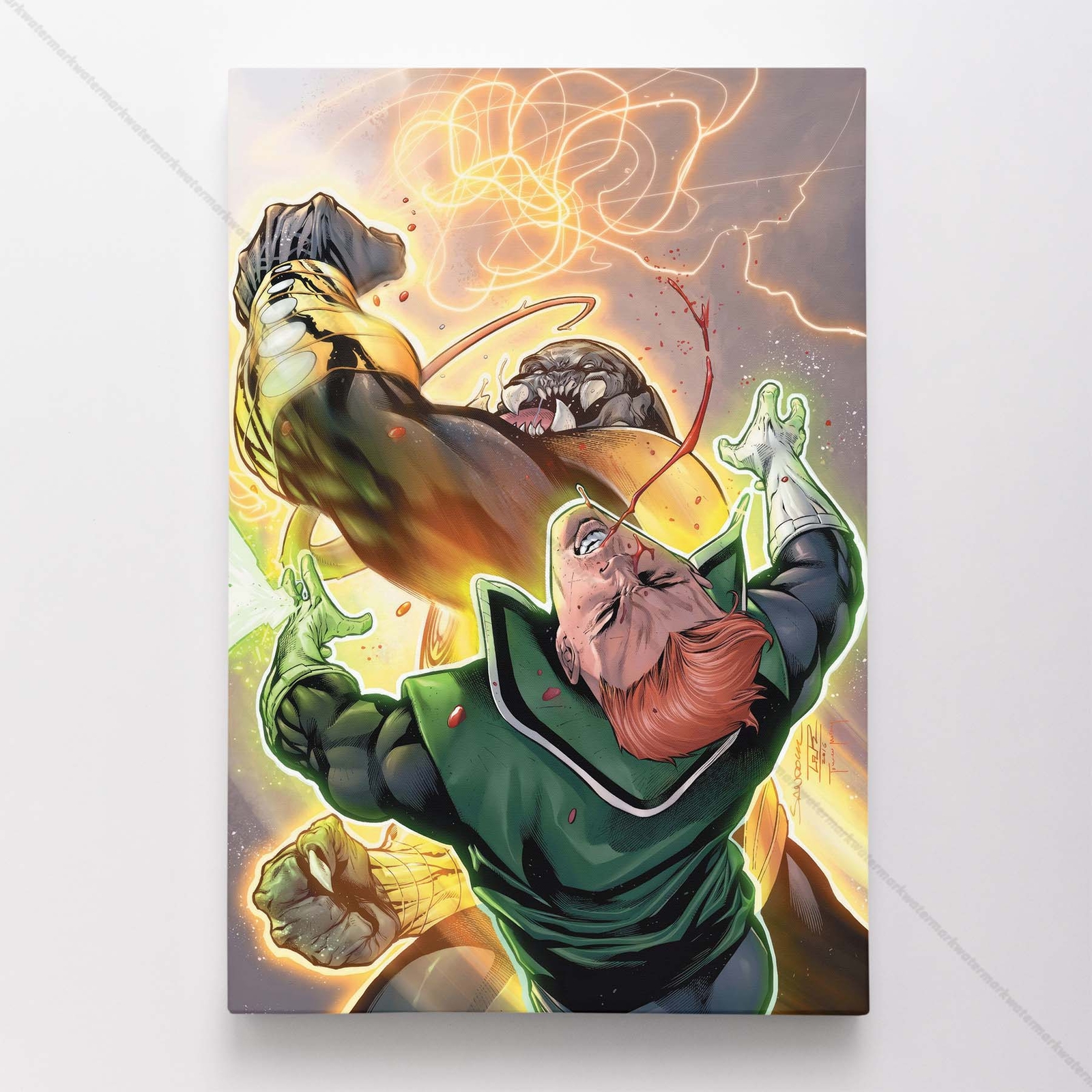 Green Latern Poster Canvas DC Comic Book Cover Art Print #4460