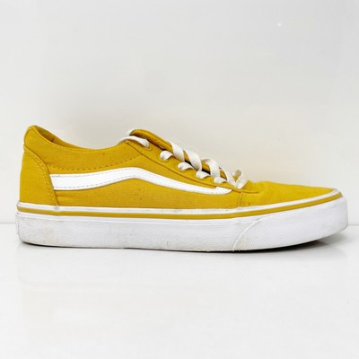 Vans Womens Off The Wall 500714 Желтые повседневные кроссовки, размер 7,5