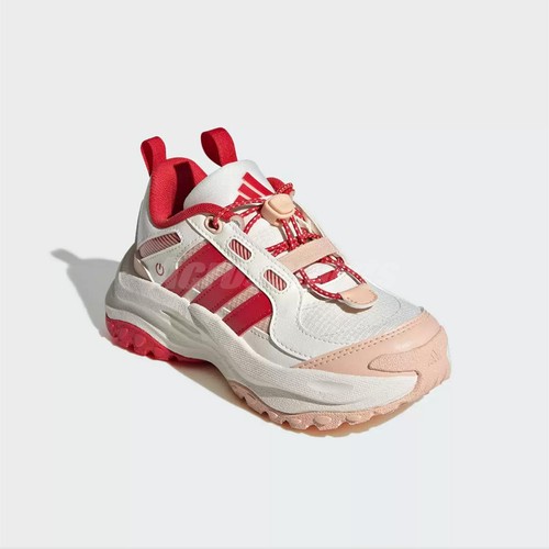 adidas Maxxwavy K Beige Red Kids Preschool Casual Lighting Shoes JS3086