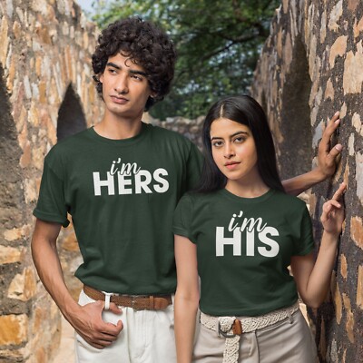 His and Hers Matching T Shirts Mr & Mrs Couples Gift Anniversary Gift Printed T