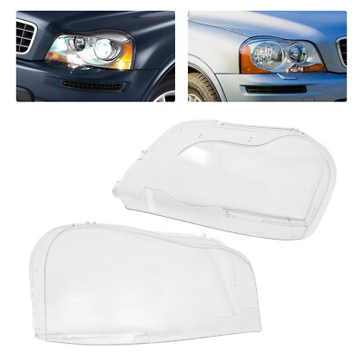 For 2006-2014 Volvo XC90 Car Headlight Lens Replacement Cover Lampshade Pair
