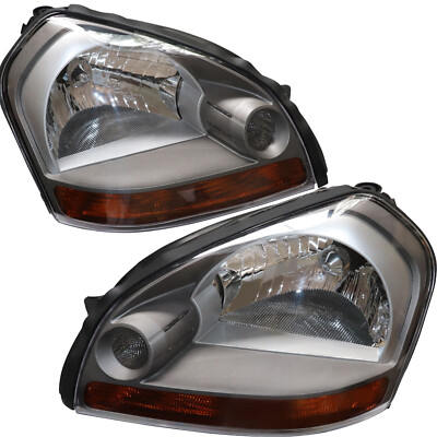 Pair For 2005-2009 Hyundai Tucson Headlights Headlight Headlamp Left & Right
