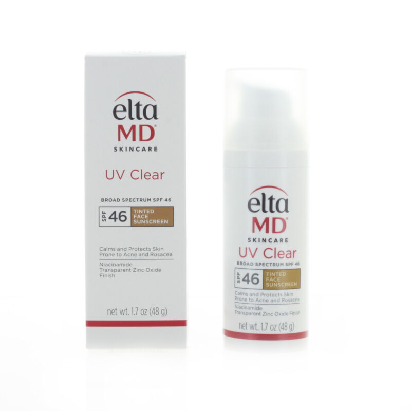 Elta MD UV Clear Broad Spectrum SPF 46 Facial Sunscreen 48g 1.7oz TINTED  NEW FA