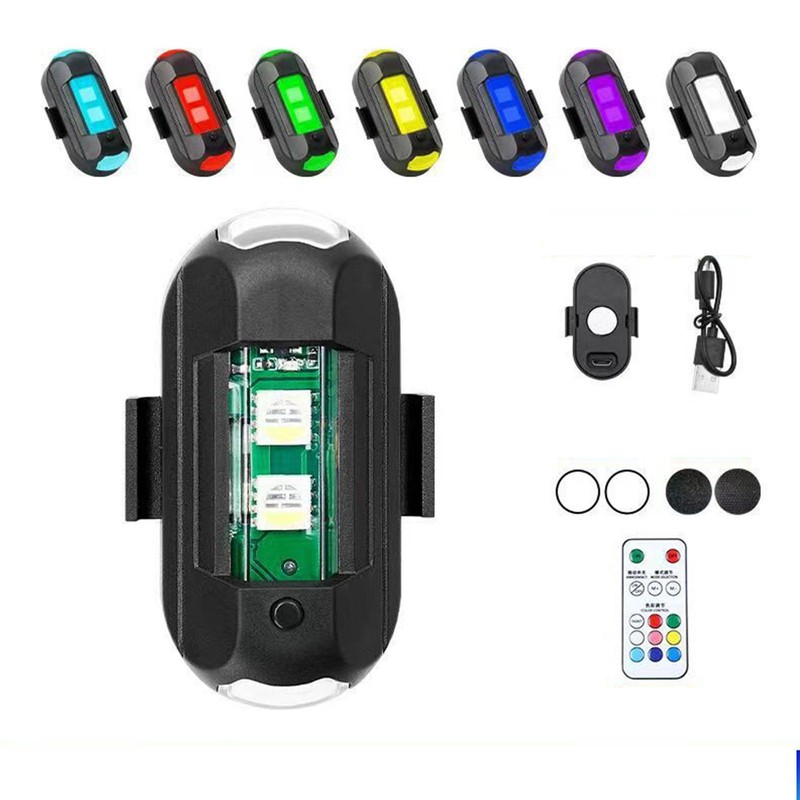 7 Colors RGB Led Rock Light Remote Control Rechargeable For ATV UTV Car
