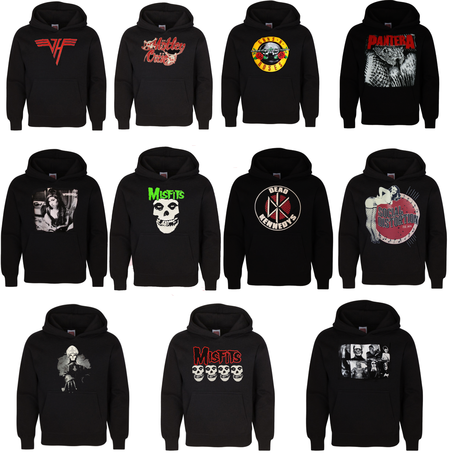 COLLECTION Of CLASSIC PUNK ROCK MEN'S HOODIE'S