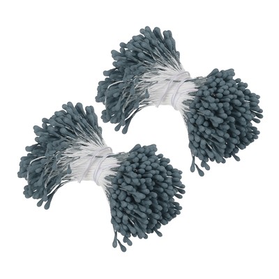 700Pcs Double Heads Flower Stamen Artificial Flower Stamen Pistil Dark Blue
