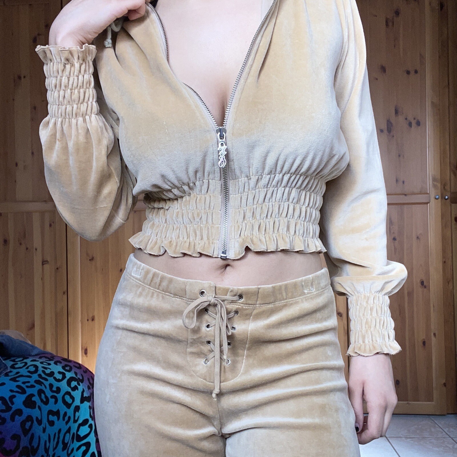 Спортивный костюм Vintage Y2K tan 