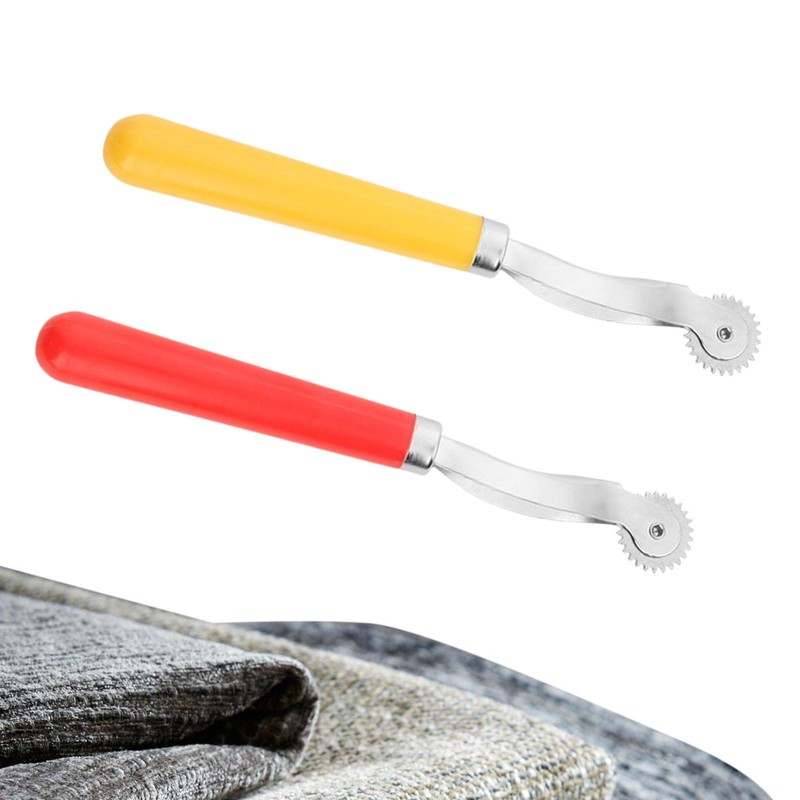 2Pcs Leather Tracing Wheel Set Stitch Marking Spacer Needle Point Crafts Tools