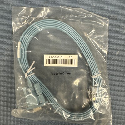 NEW GENUINE OEM Cisco 72-3383-01 RJ-45 to DB-9 Router Console Cable - Blue