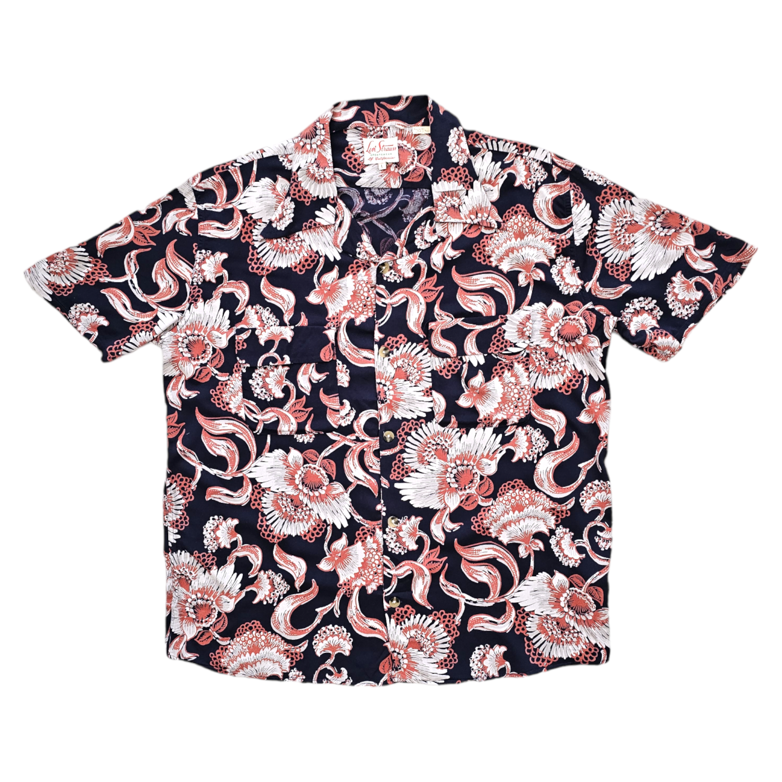 New LVC Levi's Vintage Clothing 1950s Hawaiian Shirt Rayon L