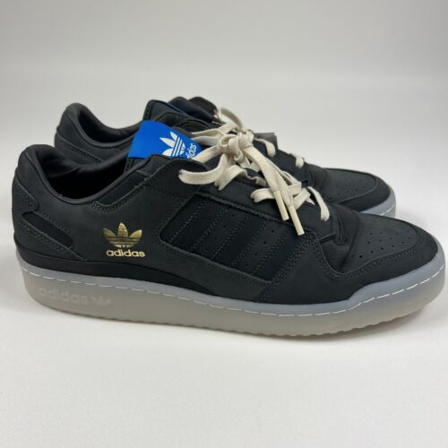 ADIDAS ORIGINALS Forum Low CL Black HQ1507 Men's shoes sz 13