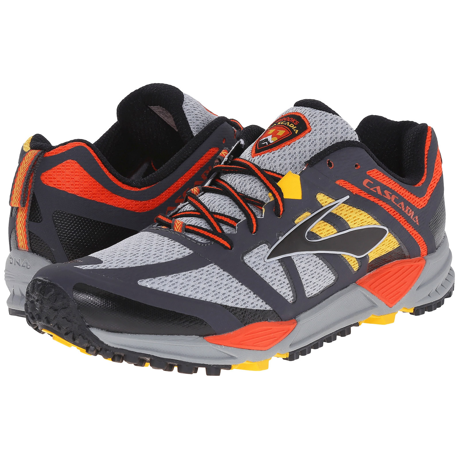 brooks cascadia 11 mens orange