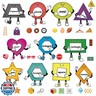36 Pcs Shapes Bulletin Board Decorations for Classroom,Shape Posters Cutouts for Classroom Decorations Teaching Supplies with 80 Pcs Glue Point