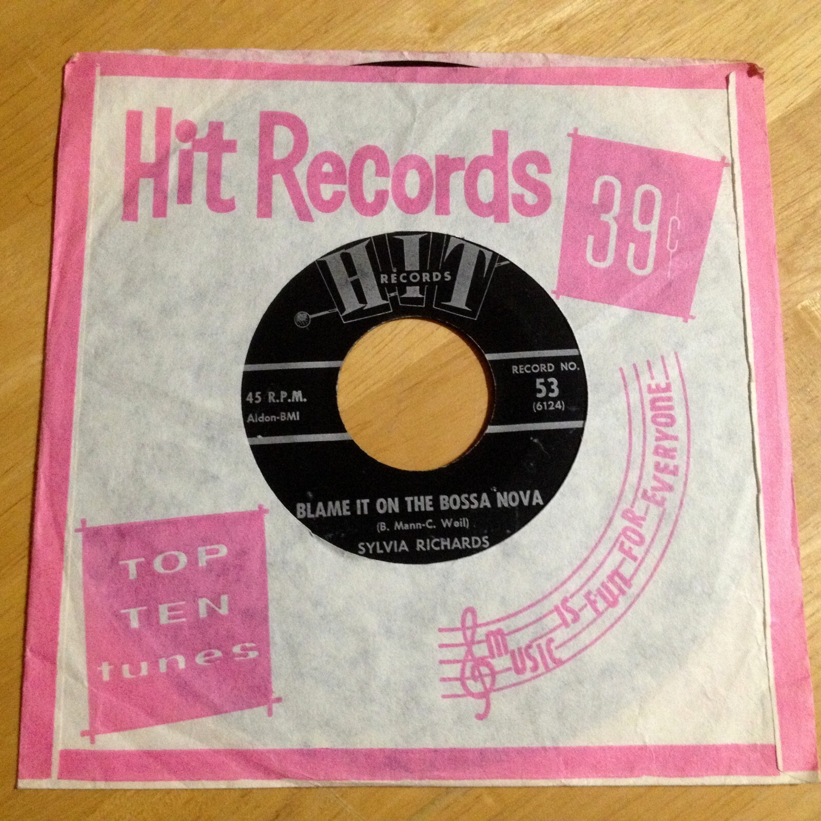 Sylvia Richards 45 Blame It On The Bossa Nova/ Leroy Jones