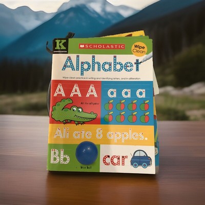 Scholastic Alphabet Early Learners Wipe Clean Alphabet for Kindergarten