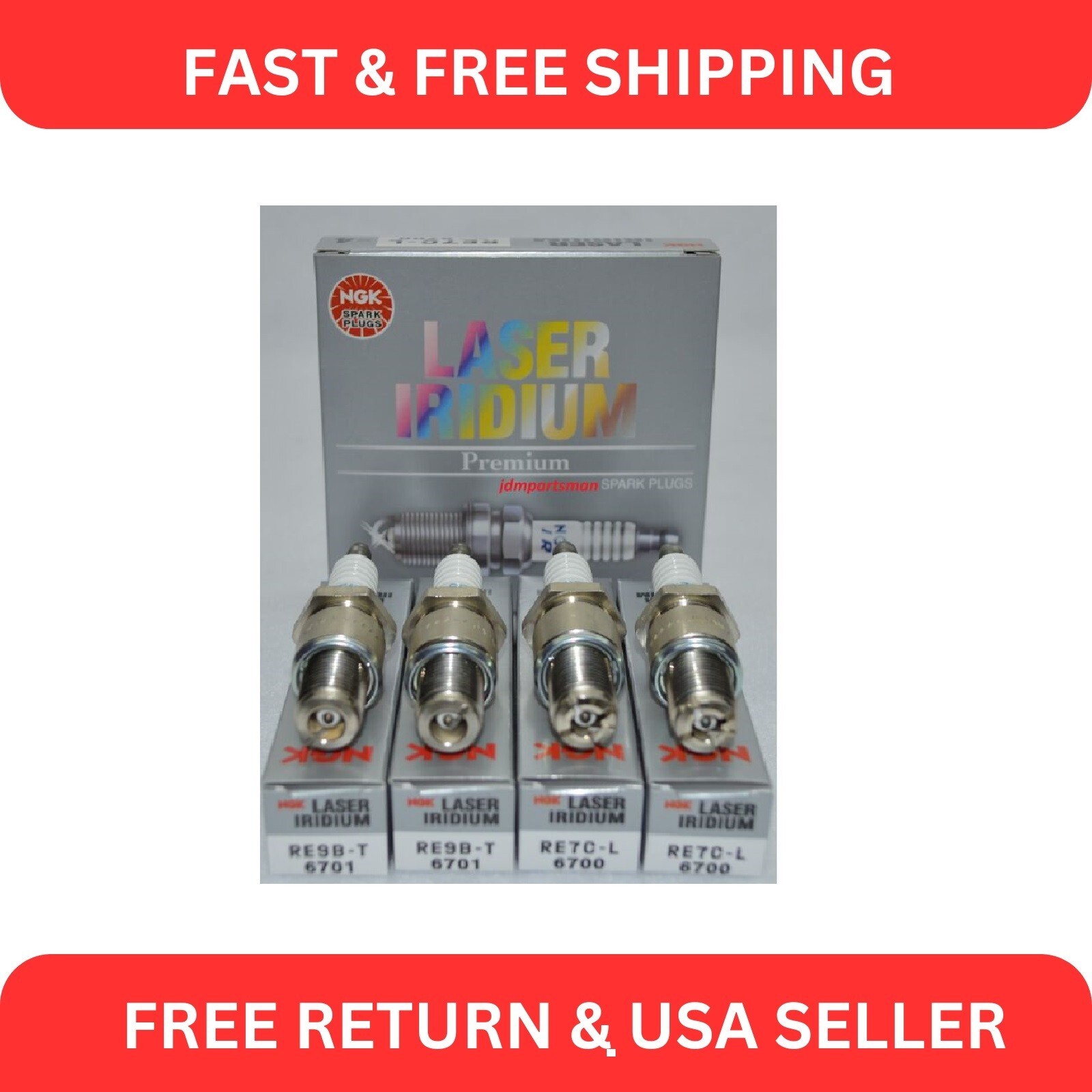 Iridium Spark Plugs Kit NGK 6700 6701 For 2004-2011 MAZDA RX8 1.3L